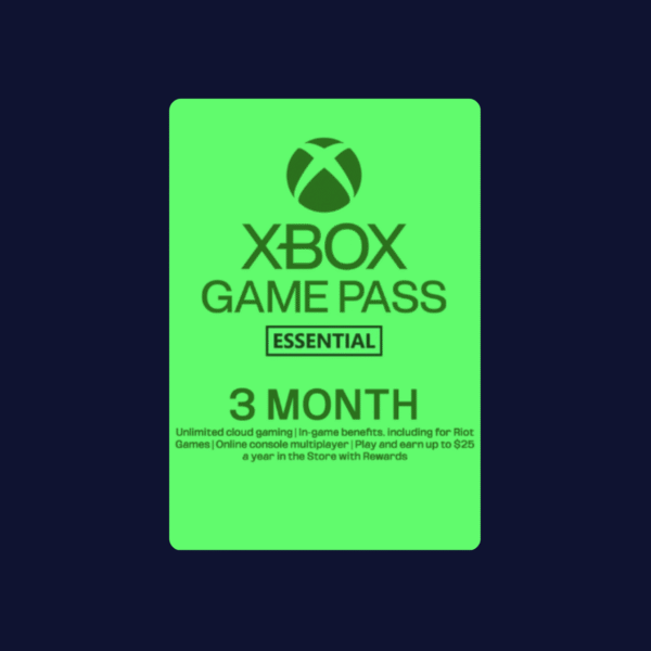 Xbox Game Pass Essentiel 3 Mois - France