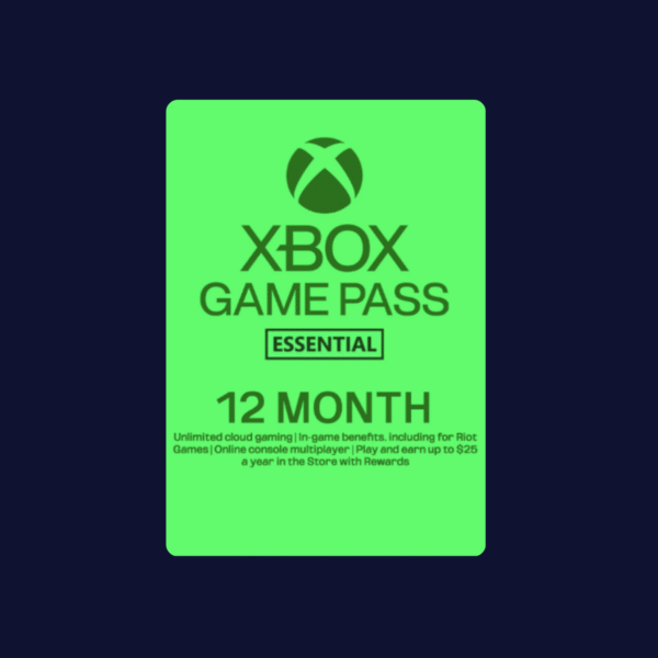 Xbox Game Pass Essentiel 12 Mois - France